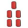 thumbnail image 2 of jesticaly Earphone Carry Case with Zipper Earbud Wireless Wired Storage Box Organizer Multi-purpose for Protection Pouch for Outdoor Red 5Set, 2 of 6