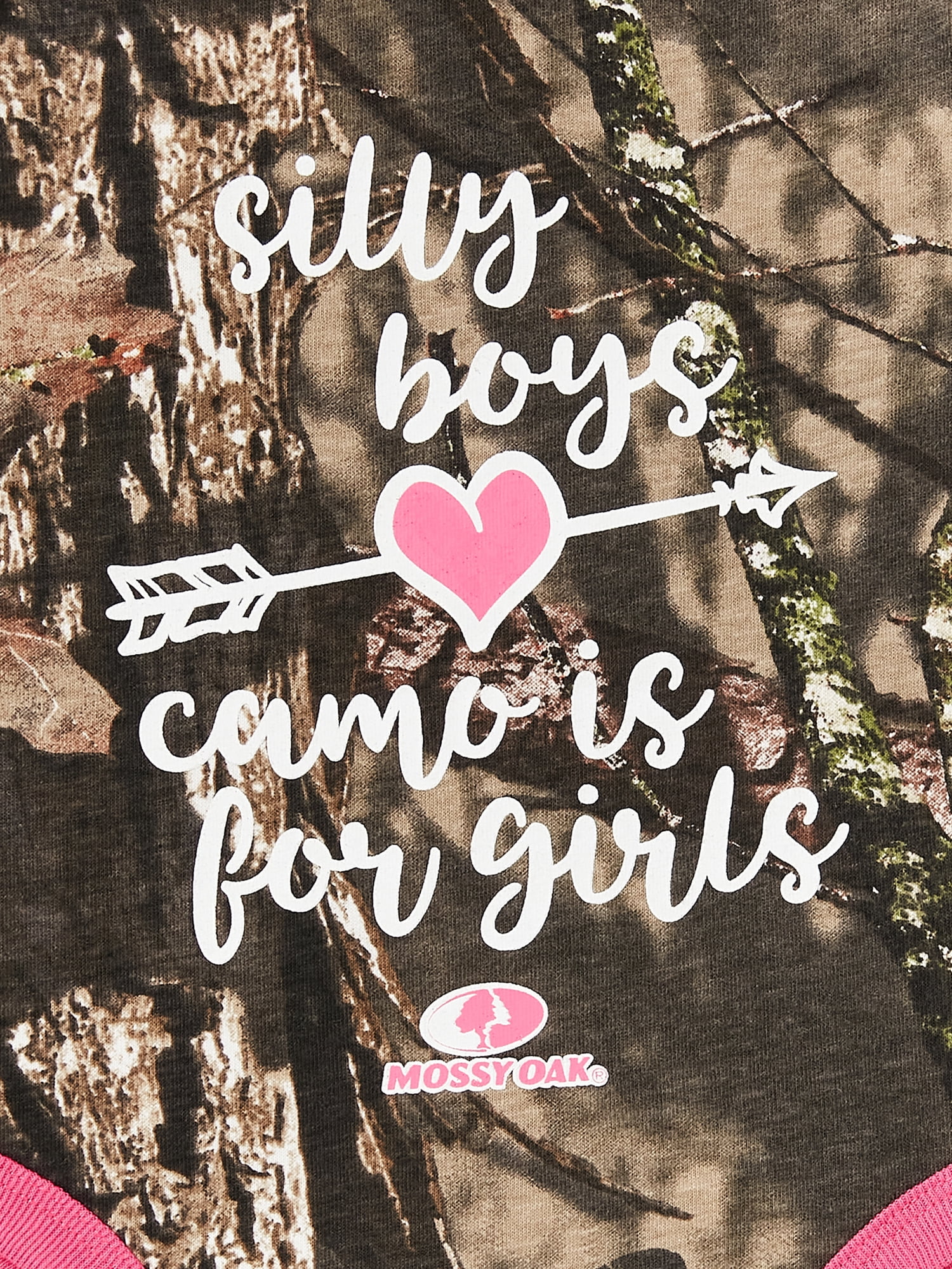 Mossy Oak Baby Girls’ Cutie Creepers, 3-Pack