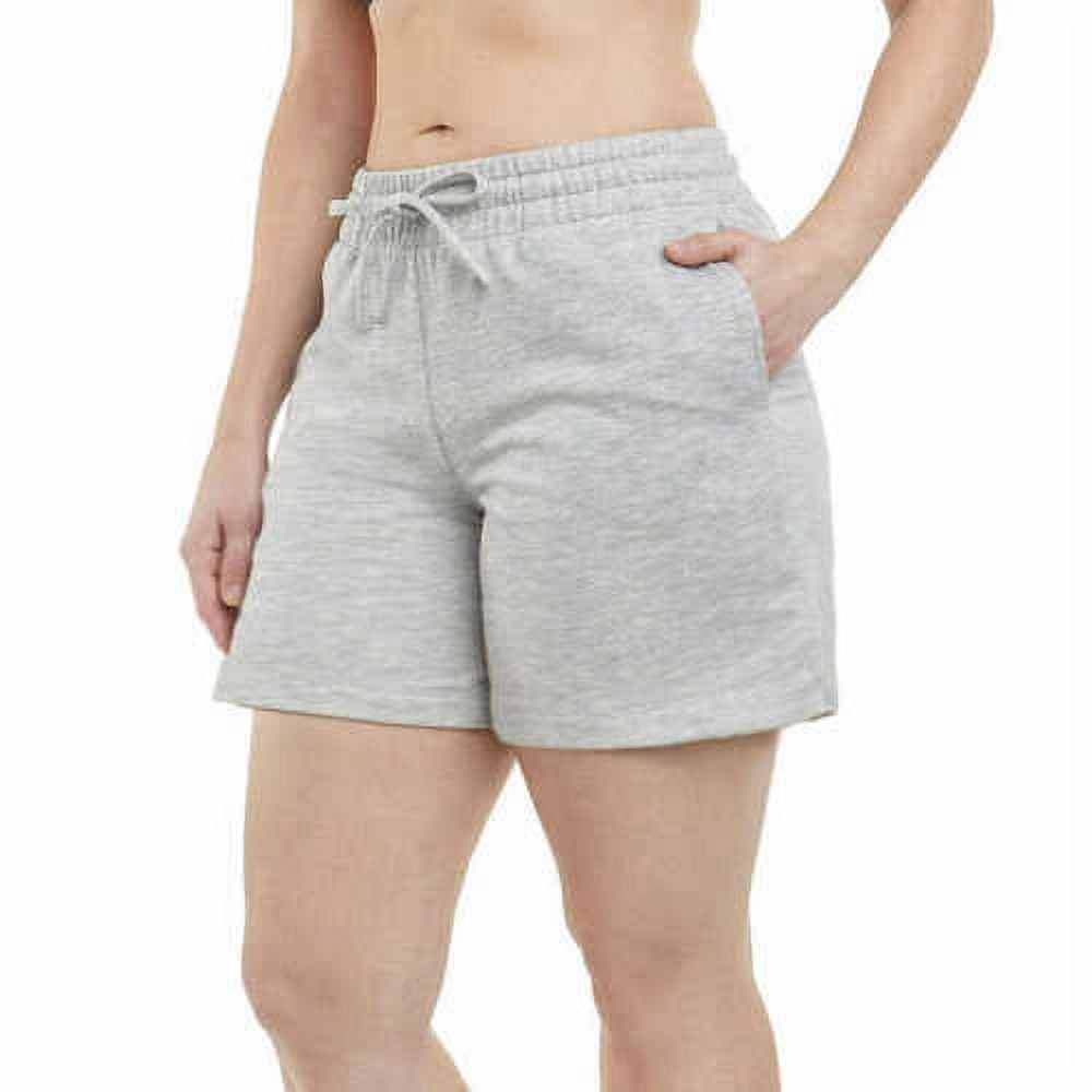 Danskin Womens Soft French Terry Active Shorts, 2 Pack