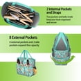 thumbnail image 6 of Garden Tool Bag,Pioneer Flower Floral Print Pattern Garden Tool Organizer,Garden Gifts,Waterproof Multi-Pocket Garden Tool Storage 11.8x5.5x11.4 Inch(Tools NOT Included), 6 of 6