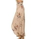 thumbnail image 5 of Falda larga con estampado floral Mujer Ropa de verano Falda con cordones con abertura, gris rosa, L kenally AP001656-03, 5 of 7