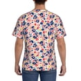 thumbnail image 3 of Bixox Men's Abstract Leopard Print Printed Short Sleeve Skinny Athletic T-Shirt, 3 of 6