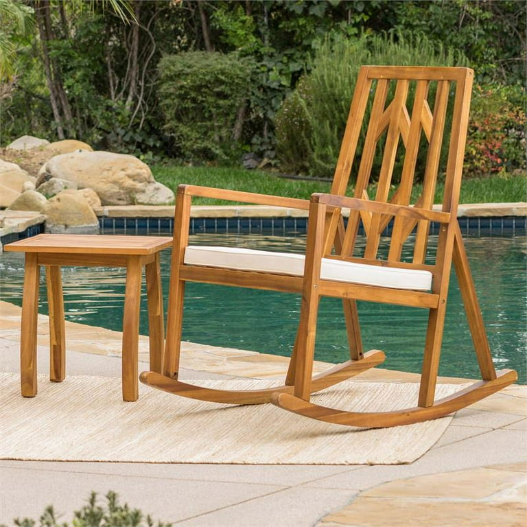 Nuna acacia wood rocking chair hotsell