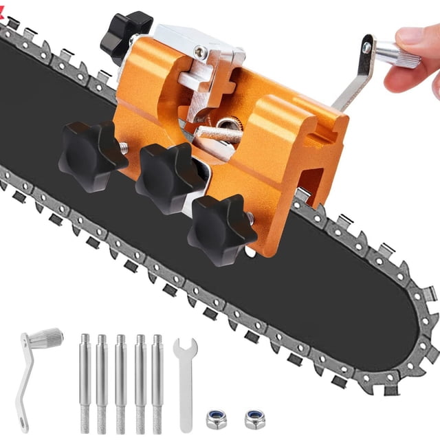 Labymos Chainsaw Sharpener jig,Quick Sharpening Portable Chainsaw Sharpening Tool Set,Suitable for All Kinds of Chain