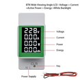 thumbnail image 2 of Monitor de CA de riel DIN 4 en 1 CA 50-300 V 100 A, voltaje, corriente, vatios, kWh, medidor de energía digital, voltímetro, amperímetro, vatímetro, 2 of 6
