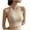 Beige, variant on Uaswgudfs Women's Stretch Cotton Camisole Short Tank Tops Crew Neck Built-in Padding Blouses Leisure Home Sleeveless Cami Shirt