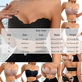 thumbnail image 3 of Lopecy-Sta Bras for Women Strapless Bandeau Bra With Front Closure Removable Pads Underwire Support, 3 of 6