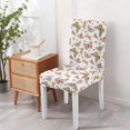thumbnail image 4 of Butterfly Pattern Dining Chair Covers Set of 4, Stretch Washable Polyester Kitchen Slipcovers, Removable Seat Protector for Home or Banquet Use, 4 of 7