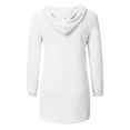 thumbnail image 6 of FYDUU Hoodies for Women Solid Color Knit Hoodie Sweaters Cozy Sweatshirt Casual Long Sleeve Pullover Tunic Tops Fall Winter Outfits, 6 of 7