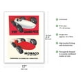 thumbnail image 2 of 1959 Monaco Grand Prix - Vintage Car Racing Poster by Charles Leuenberger - Bamboo Fine Art 290gsm Paper (Unframed) 17x22in, 2 of 4
