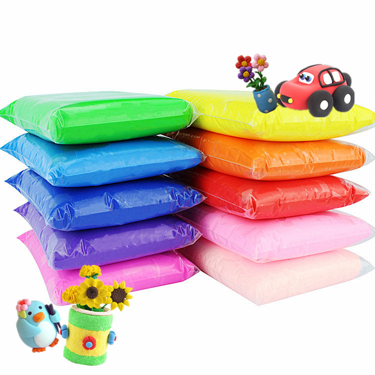 24 Colors Air Dry Clay Magical Kids Clay Ultra Light Modeling Clay Artist  Studio Plasticine Toy Safe and Non-Toxic Modeling Clay