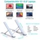 thumbnail image 5 of Soporte para Laptop, Soporte para Laptop Ajustable de 9 Niveles, Refrigerador de Aluminio Ventilado Compatible con MacBook, Dell, Lenovo, HP, Otras Laptops Tablets 10” - 15.6” Adepaton QH-205, 5 of 6