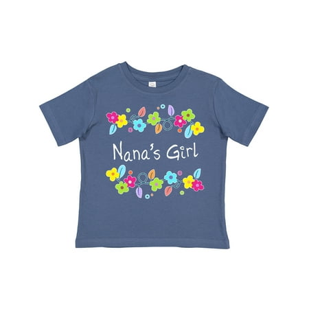 

Inktastic Nanas Girl- Bright Flowers Girls Toddler T-Shirt