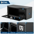 thumbnail image 6 of Vehicle Tool Box,t-Handle Lock Heavy Duty Steel Storage Tool Box, for Pickup, Truck Bed, RV, Trailer, Tool Chest Organizer w/Lock and Keys,Weatherproof Trailer ToolBox Storage Organizer, 6 of 9