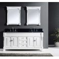 thumbnail image 2 of Virtu GD-4072-BGSQ-WH Huntshire 72 Inch Double Bathroom Vanity Set In White, 2 of 6