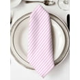 thumbnail image 2 of Cloth Napkins 1 Piece - 20x20 Inches, Pink White Stripe Washable Reusable Table Napkins, Modern Minimalist Geometric Striped Soft & Absortbent Dining Napkin for Party Wedding Hotel Restaurant, 2 of 8