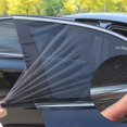 thumbnail image 3 of Car Window Shades Breathable Mesh Side Car Window Sun Shade Stretchy Car Window Screen for Baby Camping Sun Car Window Covers for Front Window for Privacy 2pcs, 3 of 8