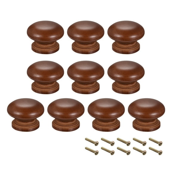 Unique Bargains Round Pull Knob Handle 35mm Dia Furniture Furniture Bedroom Drawer 10 Pack