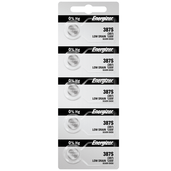 Energizer 387S Silver Oxide Watch Battery (5 Count)