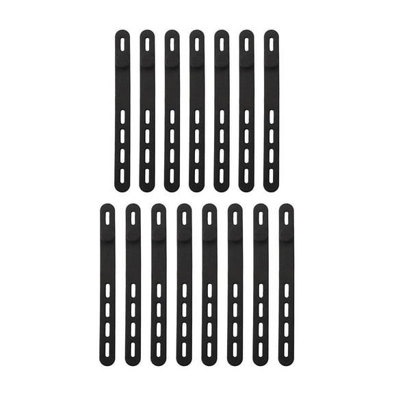 10/15 Pack Silicone Cable Ties Reusable Adjustable Organizer With Locking Buckle 130*12mm Secure Locking Mechanism Cable Ties