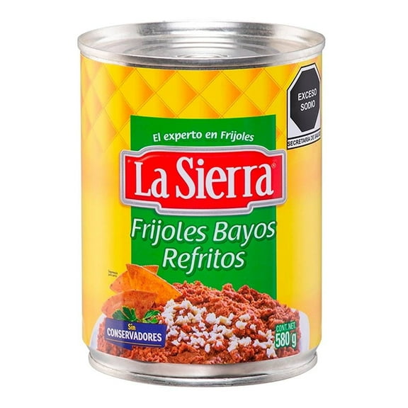 Frijoles Bayos La Sierra refritos 580 g