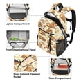 thumbnail image 5 of JIALIOU 14" Laptop Backpack Waterproof Airline Approved Stylish Casual Daypack for Travel Business College Work, Cute Capybaras Doing Various Activities, 5 of 8
