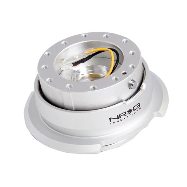 NRG Innovations SRK-280SL Quick Release Kit (Silver/Silver Ring)