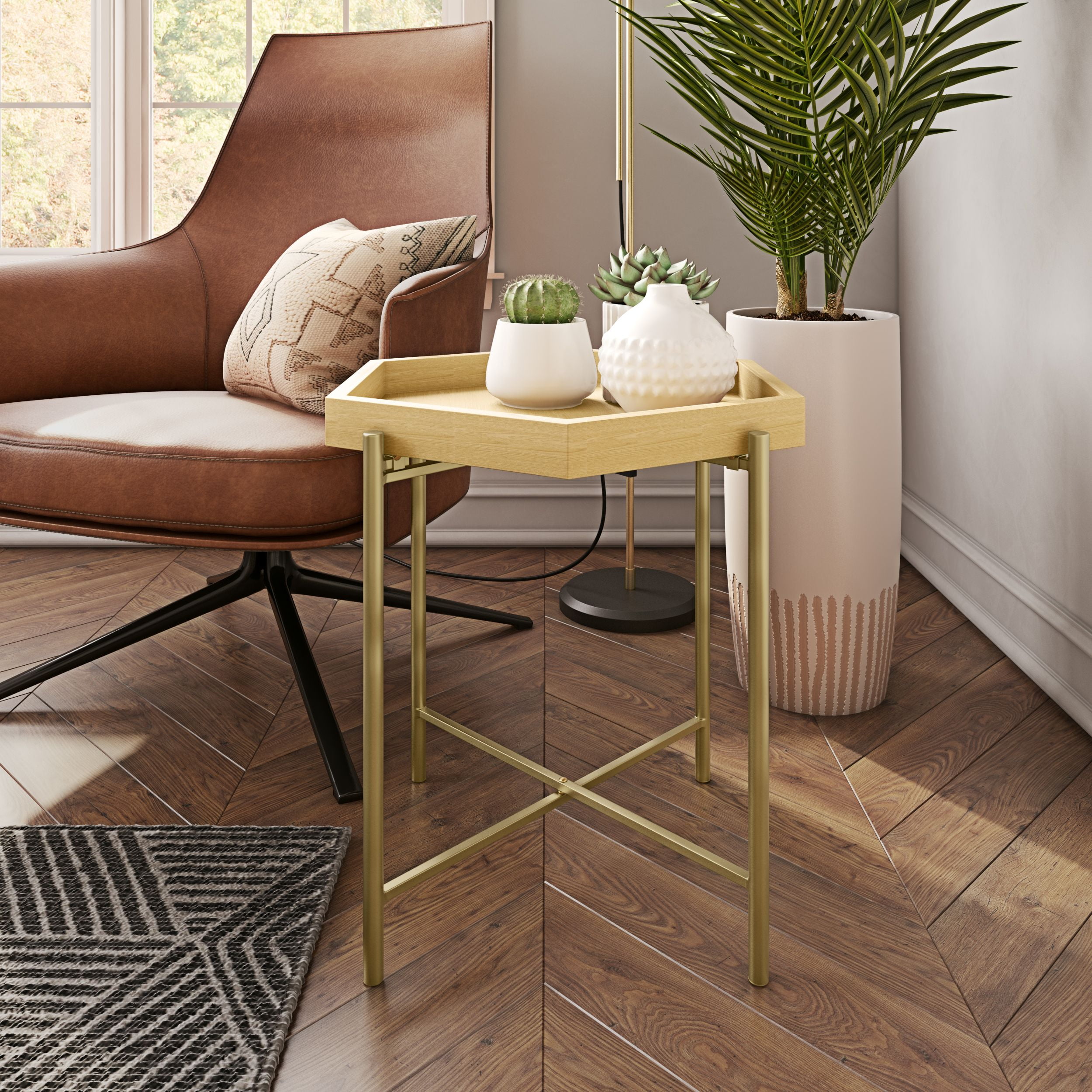 Blevins Hexagon Accent Table