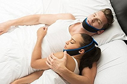 Adjustable Anti Snore Chin Jaw Strap - Sleep Aid Jaw Strap Reduces Snoring - Allows A Restful Nights Sleep - Comfortable - Use for Teeth Grinding, Sleep Apnea, Bruxism