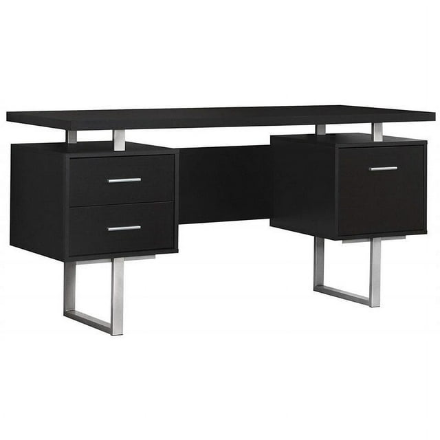 Bowery Hill 60" Computer Desk in Cappuccino Brown