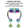 thumbnail image 4 of maskred 1/2/3/5 2021 New Fake Nose Ring Alloy Nose Hoop Septum Rings For Colorful 1 Pc, 4 of 6