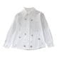 thumbnail image 4 of Blusas y camisas de manga larga con cuello redondo Camisa de manga larga con cuello de diamantes de imitación para niñas y niños de escuelas secundarias y grandes Blusa para niña, 4 of 9