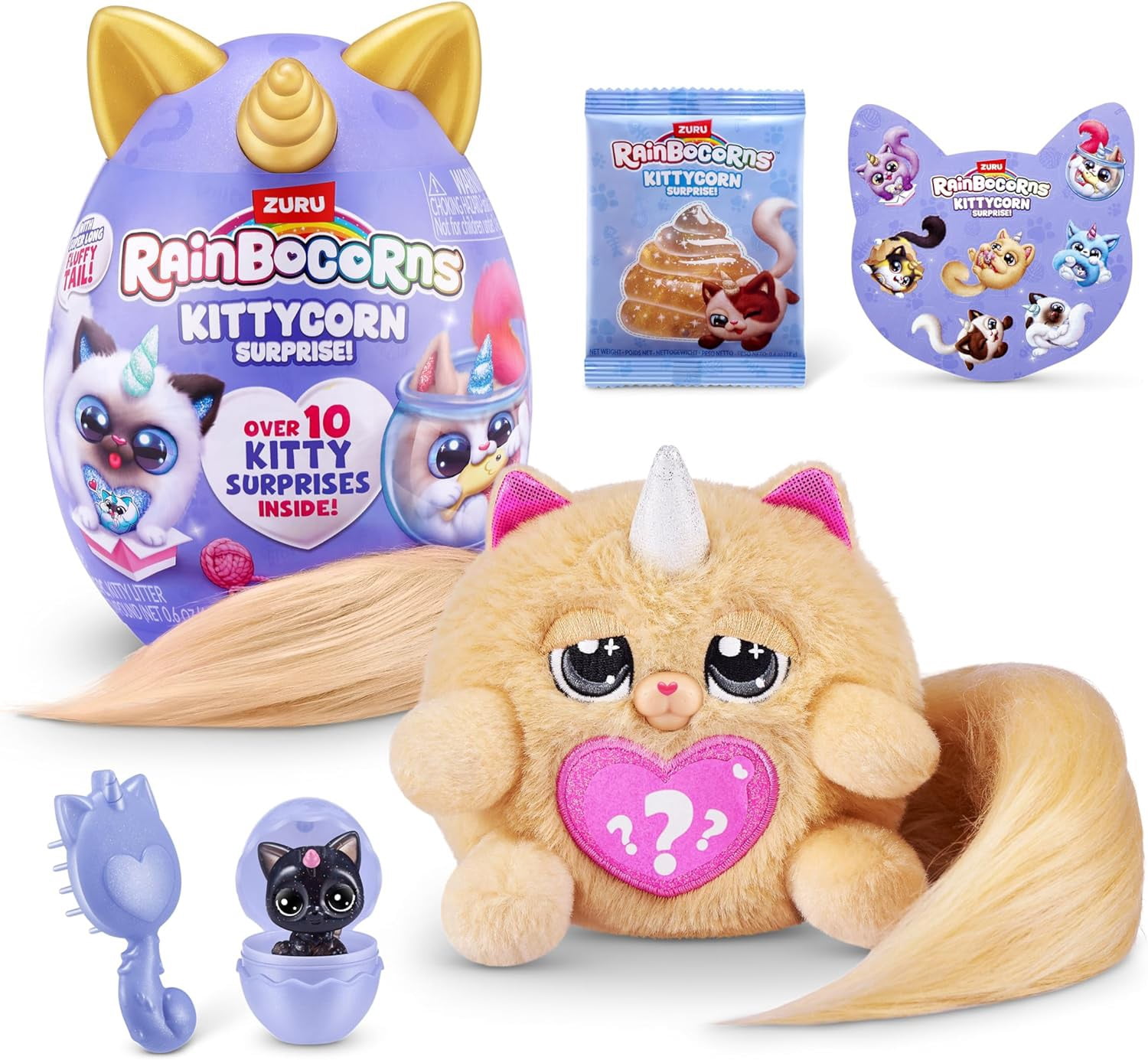 Rainbocorns, Puppycorn Rescue Surprise Plush Toy, Shepherd, Ages 3