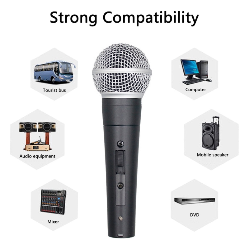 Corded Microphones: Dynamic Microphones for Karaoke Singing Suited for Speakers Karaoke Machine Microphones