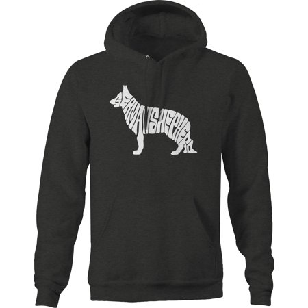 German Shepherd Dog Lover Pet Lover Hoodies for Men Large Dark Grey