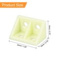 thumbnail image 2 of Uxcell 50Pcs Plastic Corner Braces, 90 Degree Furniture Angle Brackets, Yellow, 2 of 6