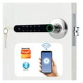 thumbnail image 3 of Smart Lock Biometric Fingerprint Door lock Smart Handle Lock Rechargeable Battery AntiTheft App No wire, 3 of 5