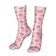 thumbnail image 6 of Fuzoiu Strawberries Print Crew Socks,Casual Athletic Gym LightWeight Thin Socks,Casual Crew Socks for Men Woman,Calf Length Crew Socks, 6 of 7
