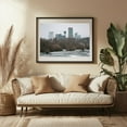 thumbnail image 3 of Niagara Falls Skyline - Niagara Falls New York Photography Skyline Cityscape Winter Architecture Scenic Black Framed Wall Art Print 16 x 24 inches, 3 of 4