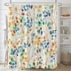 thumbnail image 1 of Toystoory Cortina de ducha de flores de color agua en azul Revestimiento impermeable Flores de secado rápido Conjuntos beige Juegos de accesorios de baño YL456-10 180 cm * 180 cm, 1 of 6