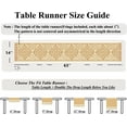 thumbnail image 3 of Floral Fall Table Runners for Party Living Room Modern Farmhouse Home Decor  Kitchen Elegant Table Runner with Fringe 14 x 63Inch Light Brown, 3 of 7