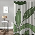 thumbnail image 2 of Orinice  Green Tropical Leaves Shower Curtain for Bathroom Decor Watercolor Nature Leaf Plant Botanical Boho Simple Minimalist Art Printed Fabric Polyester Waterproof 12 Pack Plastic Hooks 36x72, 2 of 7