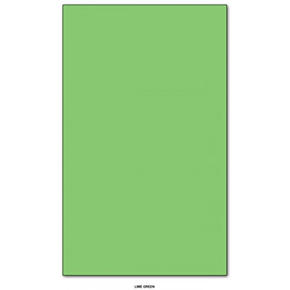 Lime Green Bright Color Card Stock Paper Legal Size 8.5" X 14" Pack of