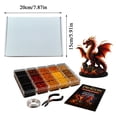 thumbnail image 2 of 3D Beaded Ash Dragon DIY Kit,Fantasy Animal Beadwork Craft Set for Beginners,Handmade Art Projects,Creative Hobby Activities,Decorative Display and Gifts Stress relief,A, 2 of 8