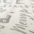 thumbnail image 5 of DII 60x84" Modern Cotton Christmas Collage Tablecloth in Silver, 5 of 6