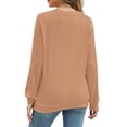 thumbnail image 5 of Fantaslook Fall Sweatshirts for Women Crewneck Long Sleeve Shirts Casual Tunic Tops Lightweight Pullover Sweatshirts, 5 of 8