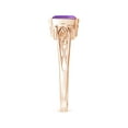 thumbnail image 4 of ANGARA Natural 0.8 Ct. Amethyst Solitaire Ring in 14K Rose Gold for Women (Ring Size: 6), 4 of 10