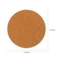 thumbnail image 2 of Shisuyan Cork Pot Tray Chocolate 5Pcs 7.9In Round Shape, 2 of 8