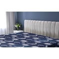 thumbnail image 5 of Ambesonne Boho Art Fitted Sheet, Astrology Sun and Moon Art, King Size, Pale Ceil Blue and Indigo, 5 of 5