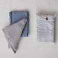 thumbnail image 2 of Creative Co-Op Cotton Double Cloth Tea Towels, Set of 2 in Bag, Charcoal and Taupe, 2 of 3